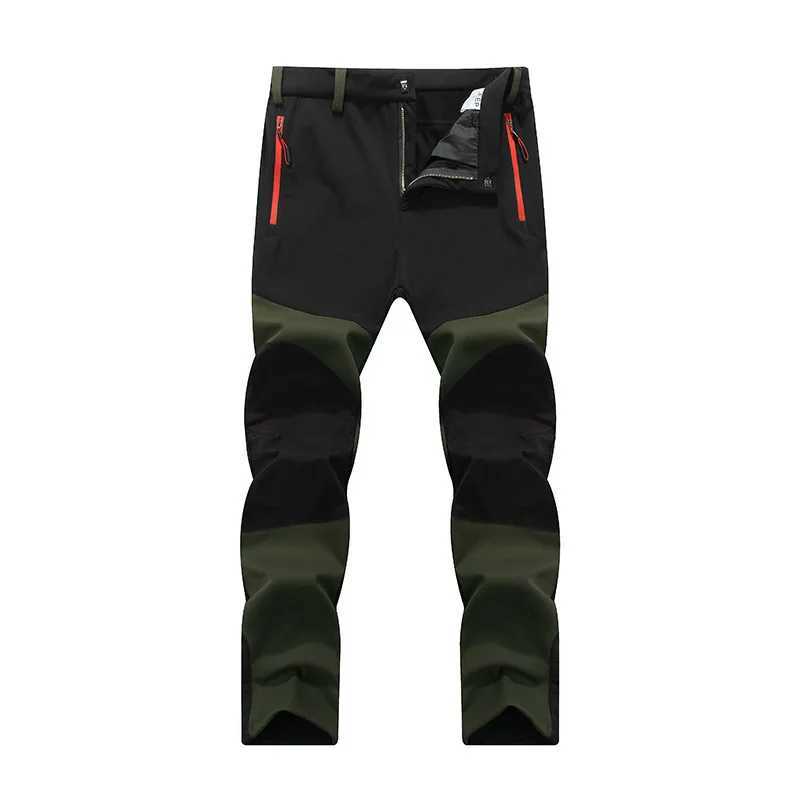 Workwear Pants Men Winter New Mens Thermal Softshell Pants Winter Windproof Waterproof Outdoor Jogging Sports Cargo Pants Man J251203