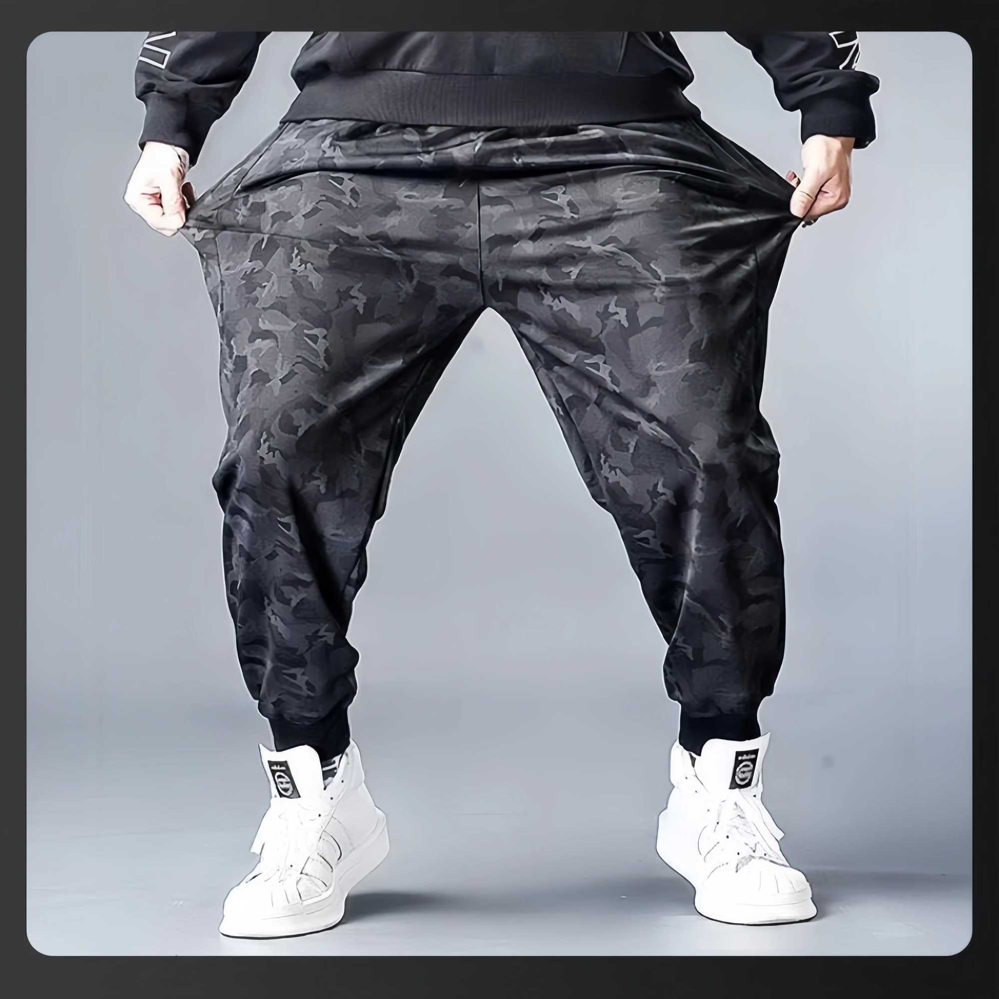 Summer Camouflage Mens Loosefit Harajuku Pants Breathable Straightleg Casual Sports Trousers For Work J251203