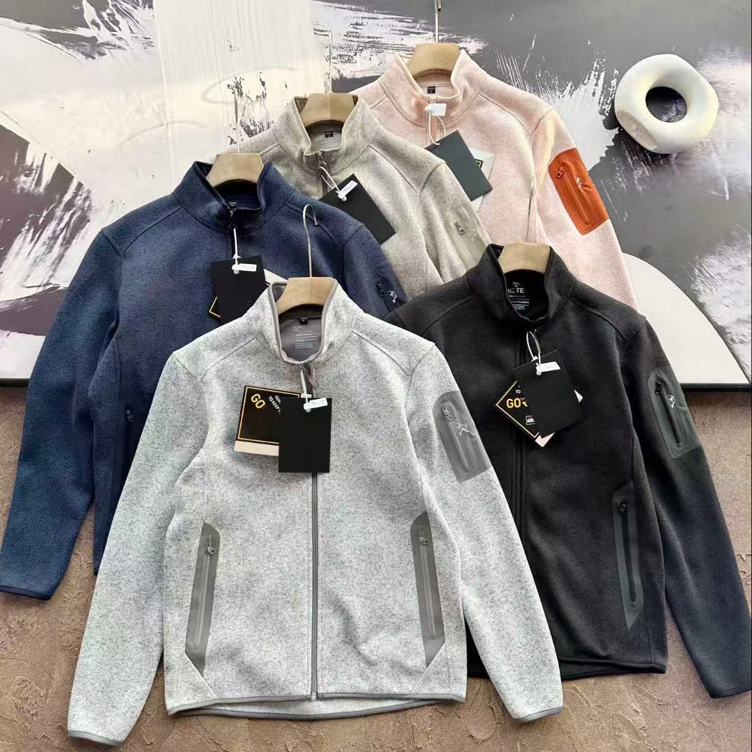 Designer Fleece Jacket Mens Arct Jackets Full-Zip Fleece Jacket COVERT CARDIGAN Arct Lightweight Outdoor Hiking Jackets Winter Coats Tactical Jacket