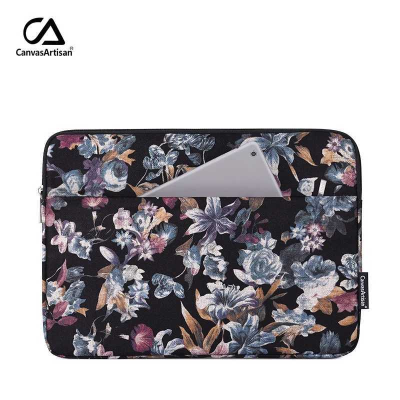 Laptop Bag For MacBook Air Pro M1 Lenovo HP Dell ASUS Acer Xiaomi HUAWEI 11 12 13 156 14 inch Canvas Notebook Sleeve Case CoverW251015