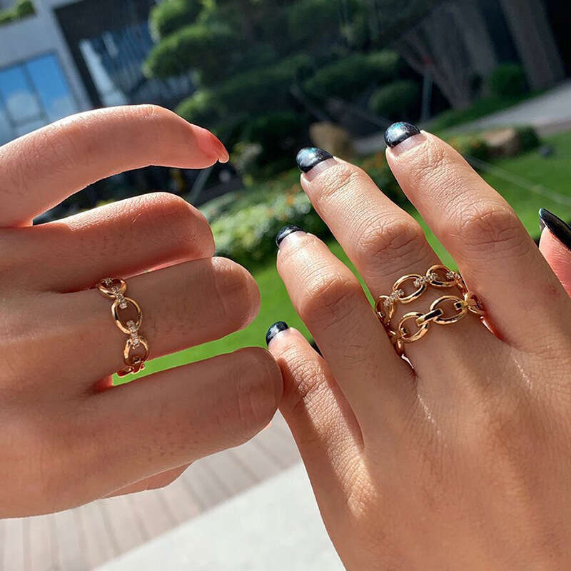 TEMU Princess Noble Buckle Ring for Women Micro Pave Zirconia Exquisite Elegant Statement Accessories ddmypluto