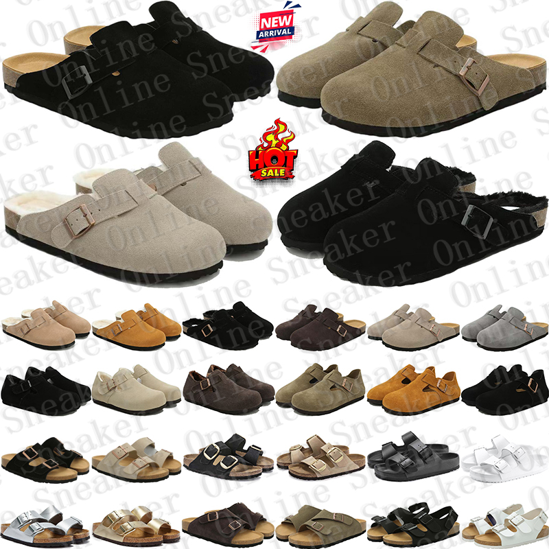 Designer clog sandals clogs heels slippers slides for mens Buckle black white womens sandal flats Loafers mules shoes furry Flip Flops
