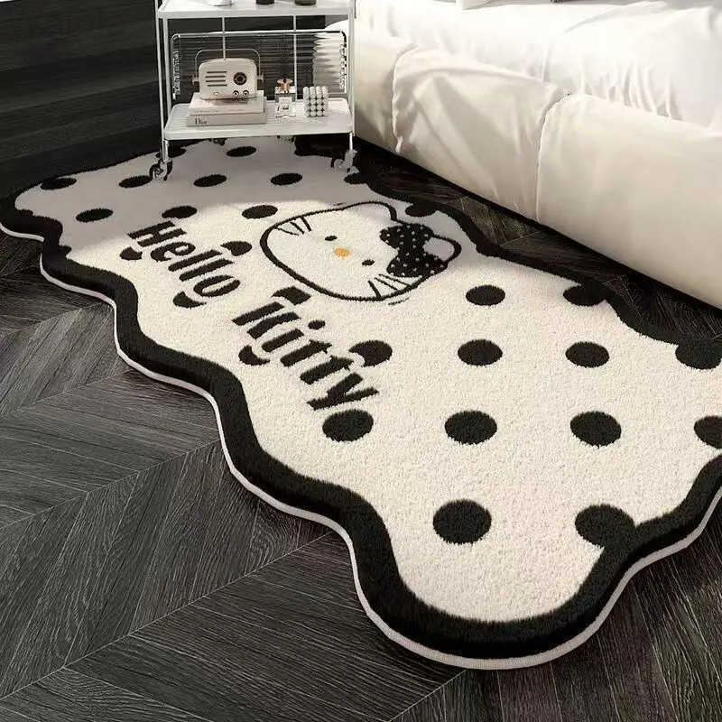 Sanrio Hot Hello Kitty Carpet Doormat Foot Mat Living Room Bedroom Bedside Household Decoration Kawaii Anime Cartoon New Style L251016