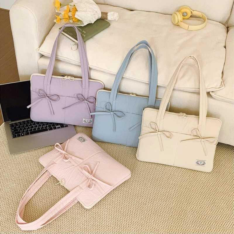 Cute Bow 13inch Tablet Sleeve Bag Shoulder Handbag For IPad Air 109 Samsung Xiaomi Tablet Laptop Cover Pouch Notebook Carry BagW251015