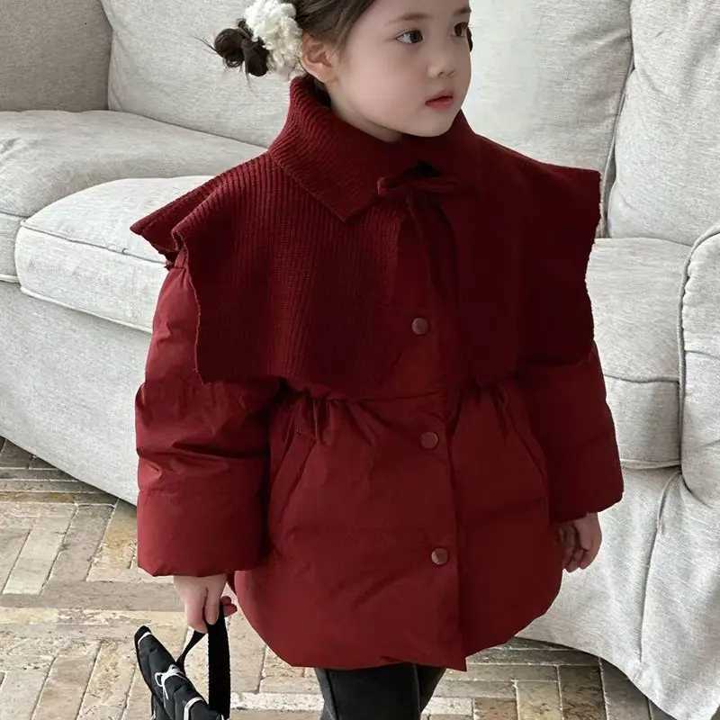 BeigeRed Baby Girls Winter Coats Cotton Padded Thick Warm Jackets Fashion Kids Children Princess Clothes Overcoats CasacoT251016