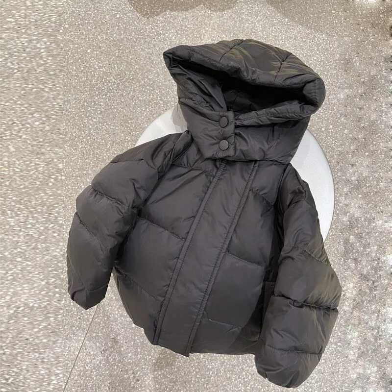 Childrens down jacket Autumn winter new childrens Korean hooded cotton jacket girls warm coat Super Soft And ComfortableT251016