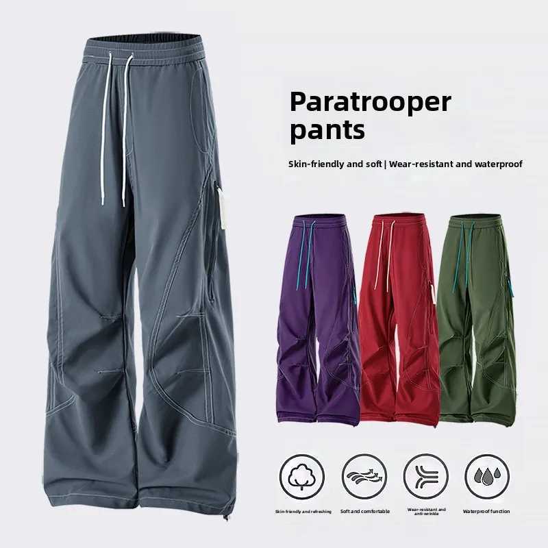 Outdoor waterproof trousers mens fashion straight trousers casual trousers mens trousers student sports trousers J251203