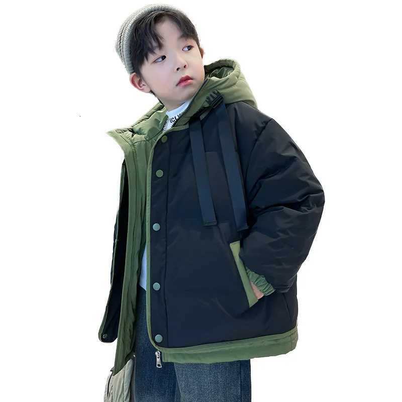 Boys Winter Down Cotton Coat Thickened 2024 New Winter Clothing Kids Winter Cotton Coat TrendyT251016
