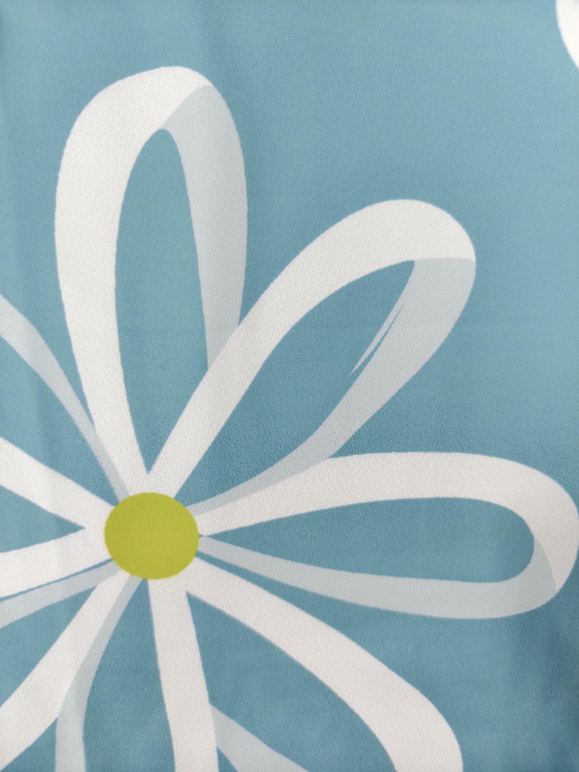 Women's Plus Size Summer Vacation Beach Floral Printed Spaghetti Strap Milk Silk Casual Top - Peacock Blue-YL25236