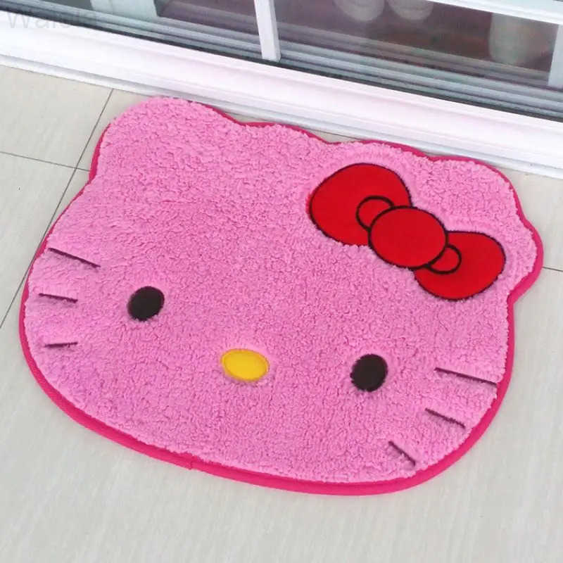 Sanrio Hello Kitty Designer Plush Rug Soft Doormat Floor Mat Carpet Home Living Bath Room Anti Slip Imitation Cashmere Floor Mat L251016