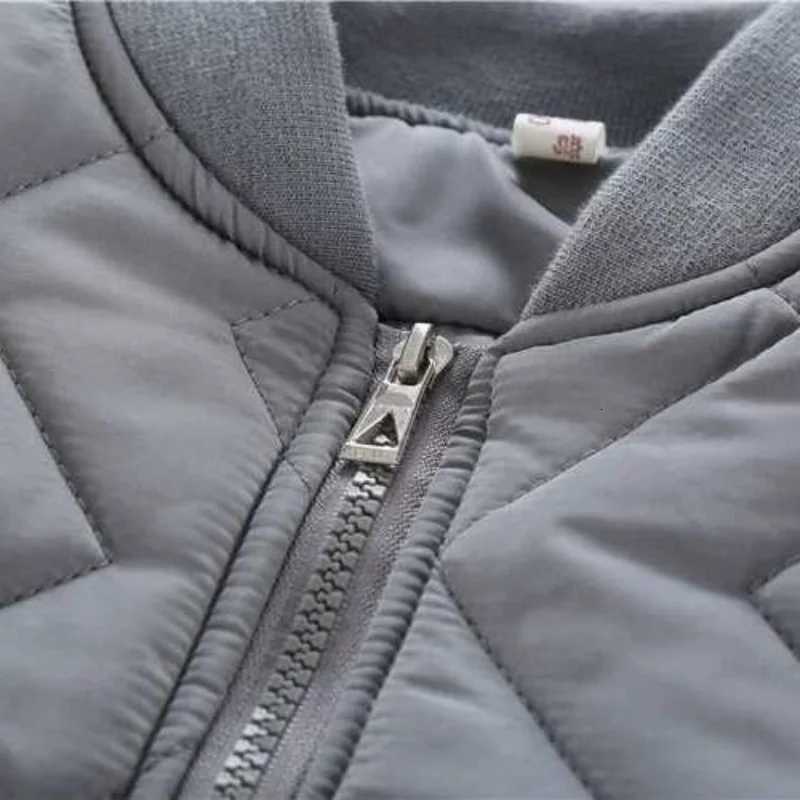 Children Solid Color Midlength Quilted Jackets Winter Boys and Girls Loose Thicken Warm Half High Collar Cottonpadded CoatsT251016