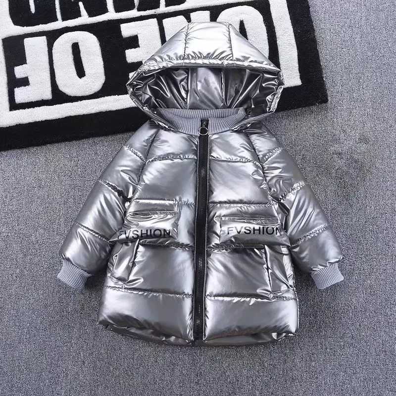 New Winter Hooded Coat Children Outerwear Down Cotton Jacket Boys Black Clothing Teenage 27Y Kids Parka Padded SnowsuitT251016