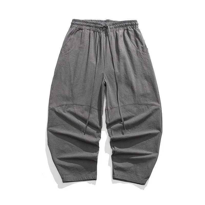 Mens Spring Loose Harem Pants Chinese Linen Oversize Sweatpants High Quality Casual Brand Male Harem Trousers J251203