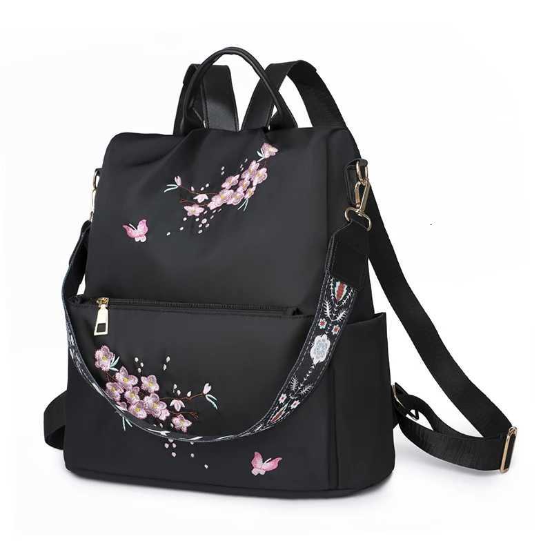 Ladies backpack large capacity adjustable shoulder straps zipper closure casual university style perfect for students andT251016