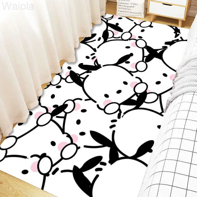 Sanrio Soft Family HelloKitty Bedside Rug NonSlip Small Carpet for Bedroom Floor Mat Cozy Room Decor So Cute Theme Plush Mat L251016