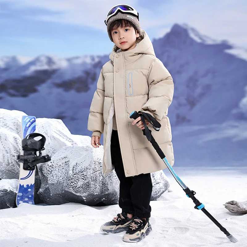 2025 New 3 to 10 Years Old Childrens Down Padded Jacket Medium Length Over The Knee For Boys And Girls Padded JacketT251016