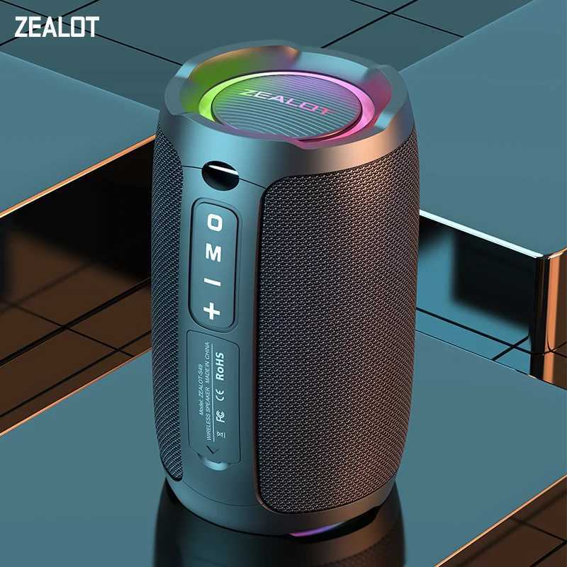 ZEALOTS49 Portable Bluetooth Speaker 360 Stereo Sound 20W IPX6 Waterproof Wireless Bluetooth 52 Outdoor Speaker J251116
