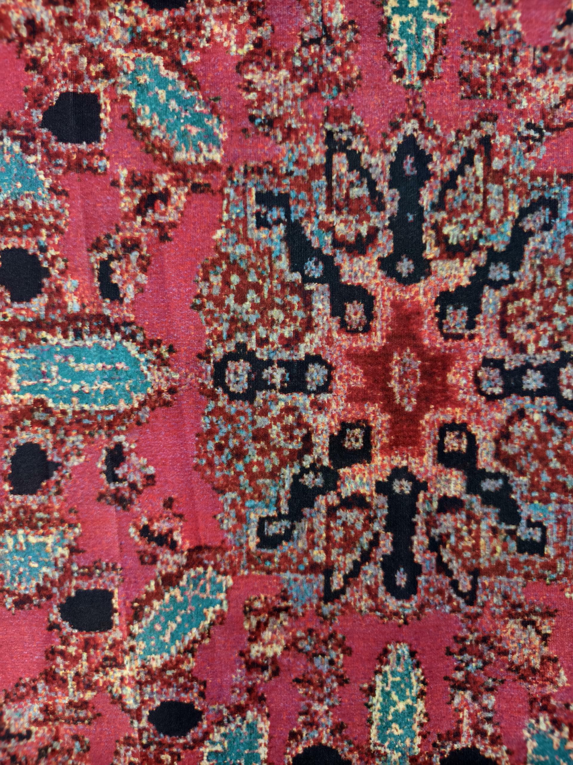 Women's Spring Summer New Ethnic Style Plus Size Midi Skirt - Brick Red Milk Silk Fashion Versatile Skirt-YL24023