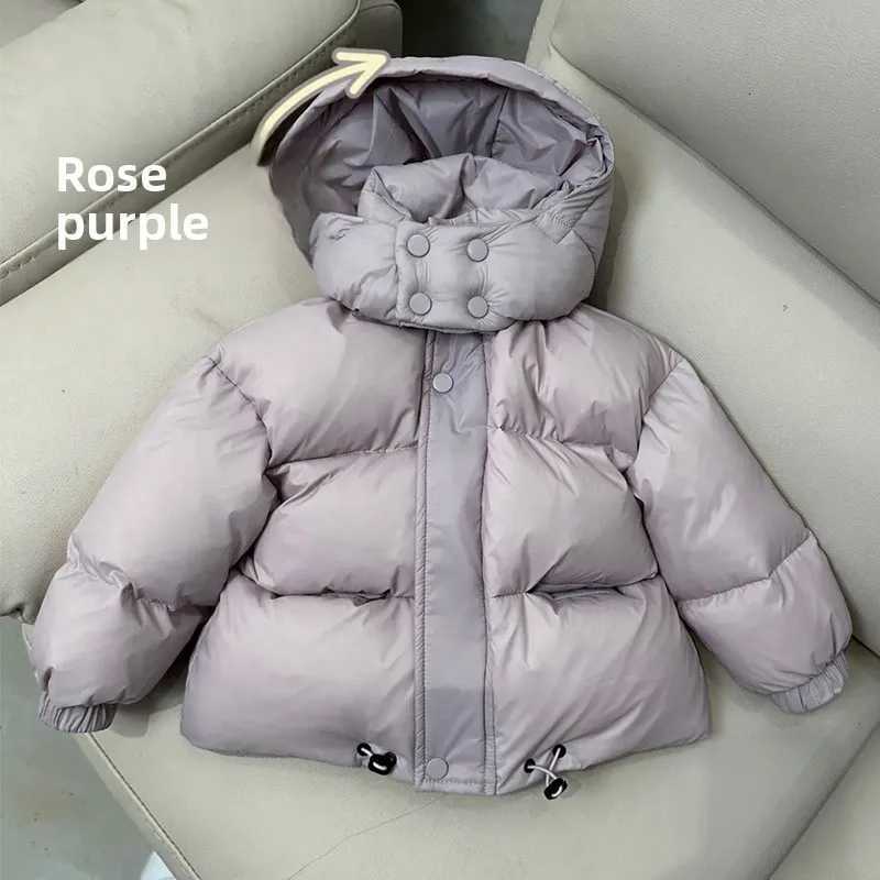 Children Korean version men girls thickened down clothing baby warm foreignstyle jacket Ankora red bread clothing winterT251016