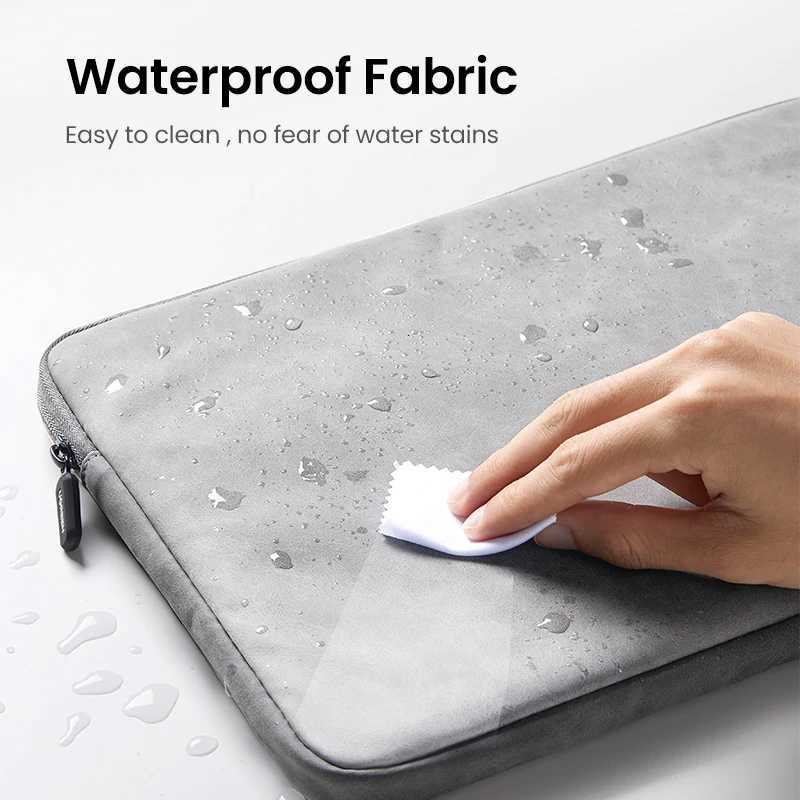 UGREEN Leather Laptop Bag for Macbook Pro 13 14 Macbook Air Laptop Storage Bag Sleeve Case for iPad Pro Air Notebook BagW251015