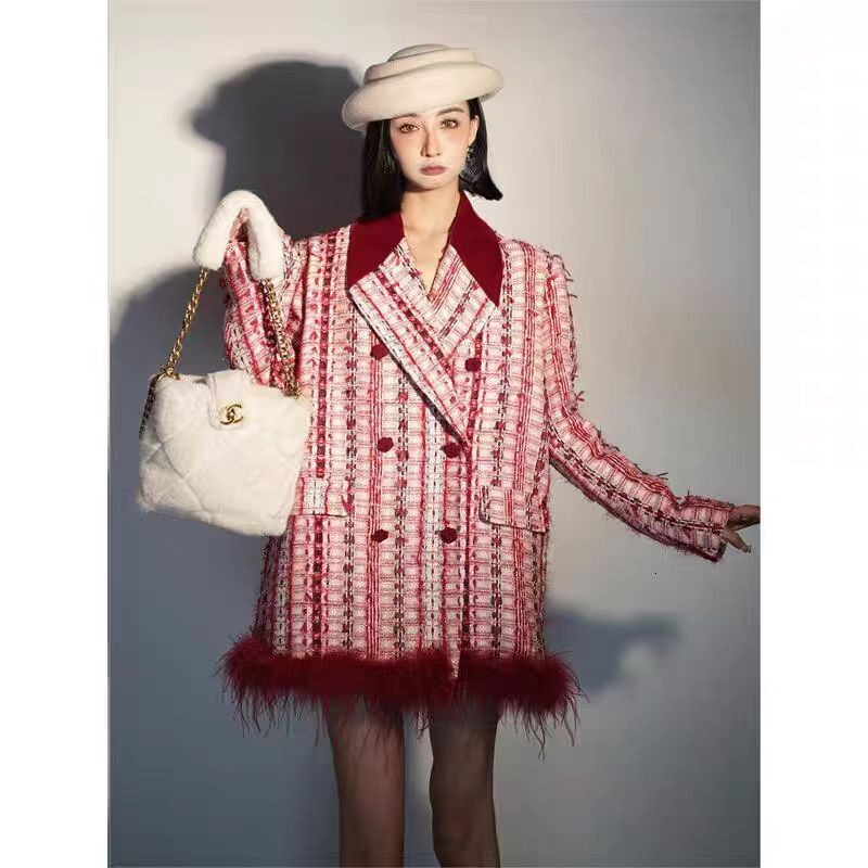 Autumn and winter new designer jacket top new hot selling design unique, super beautiful, elegant, luxurious high-end niche style women's autumn 