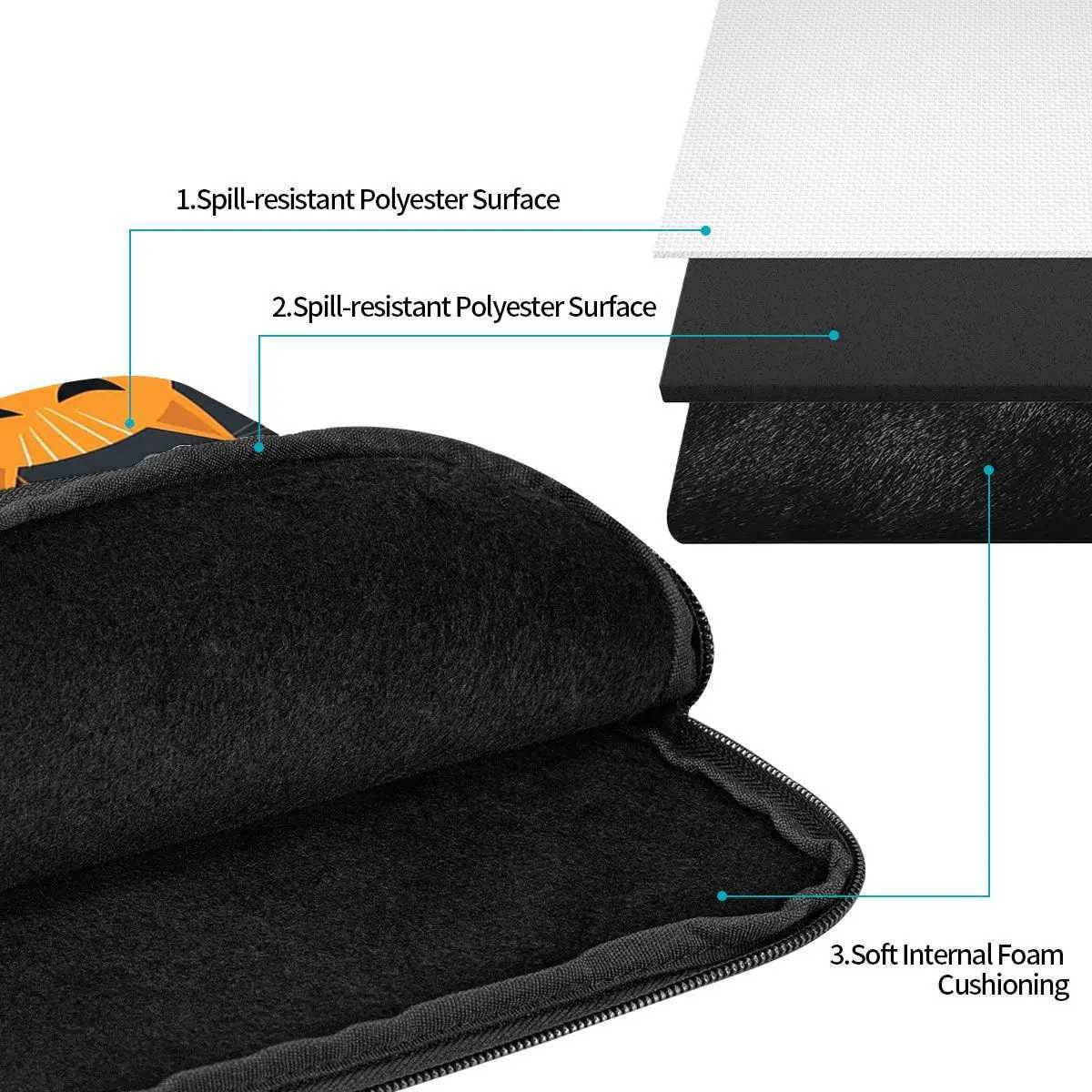 Case Colorful Cat Silhouettes Notebook Laptop Bag Case Pouch 10 12 13 15 17 Inch For Macbook Air Pro Tablet Shockproof Case BagW251015