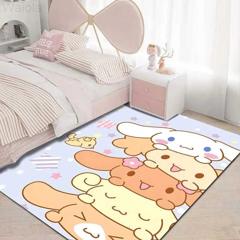 Sanrio Cinnamoroll Kawaii Printing Carpet Girls Room Living Room Bedroom Home Decor Area Rug Mat Pink Room Decor L251016