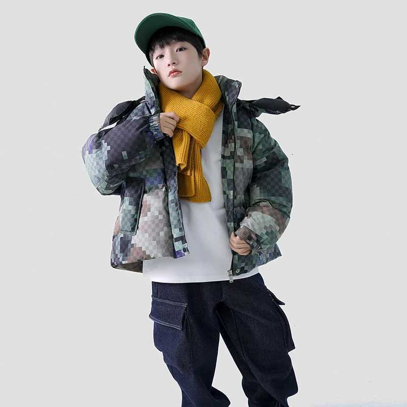 Boys Jacket Autumn Winter Childrens Cotton Coat Fashion Camouflage Jacket Warm Graphene Hooded Boys Clothes RM109T251016