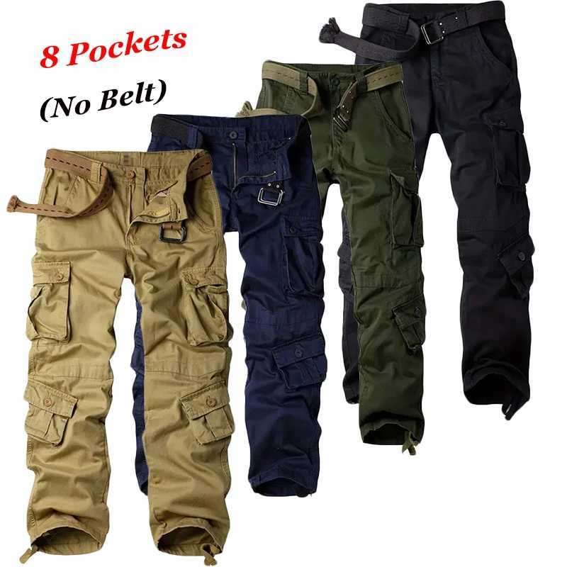 MultiPocket Work Pants Men Midweight Field Training Trousers Autumn 12Pcs Casual Cargo Pants Outdoor Tactical Hiking Trousers J251203