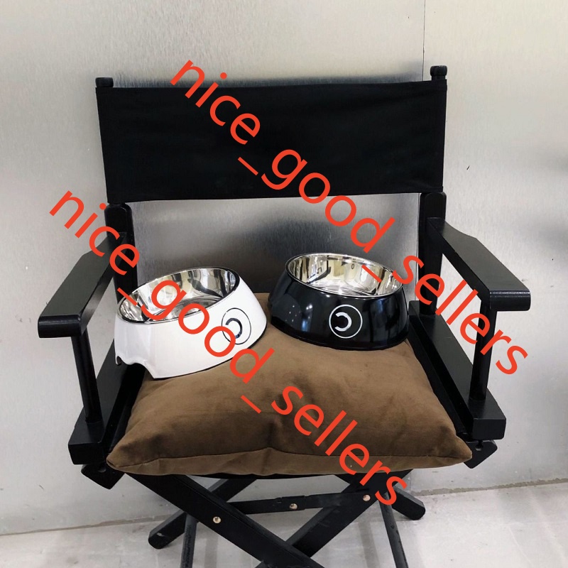 Designer Pet Bowl, Pet Food Water Bowls Skid Proof Heavy Duty for Small Medium Large Dogs Cats Puppies, Famous Luxury Style