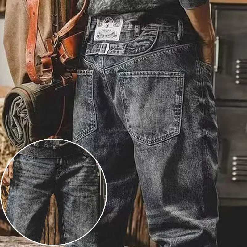 Spring Fall Mens Designer Brand Straight Leg Denim Pants High Quality Versatile Blue Trousers Fashion Cool Outside Party Jeans J251016