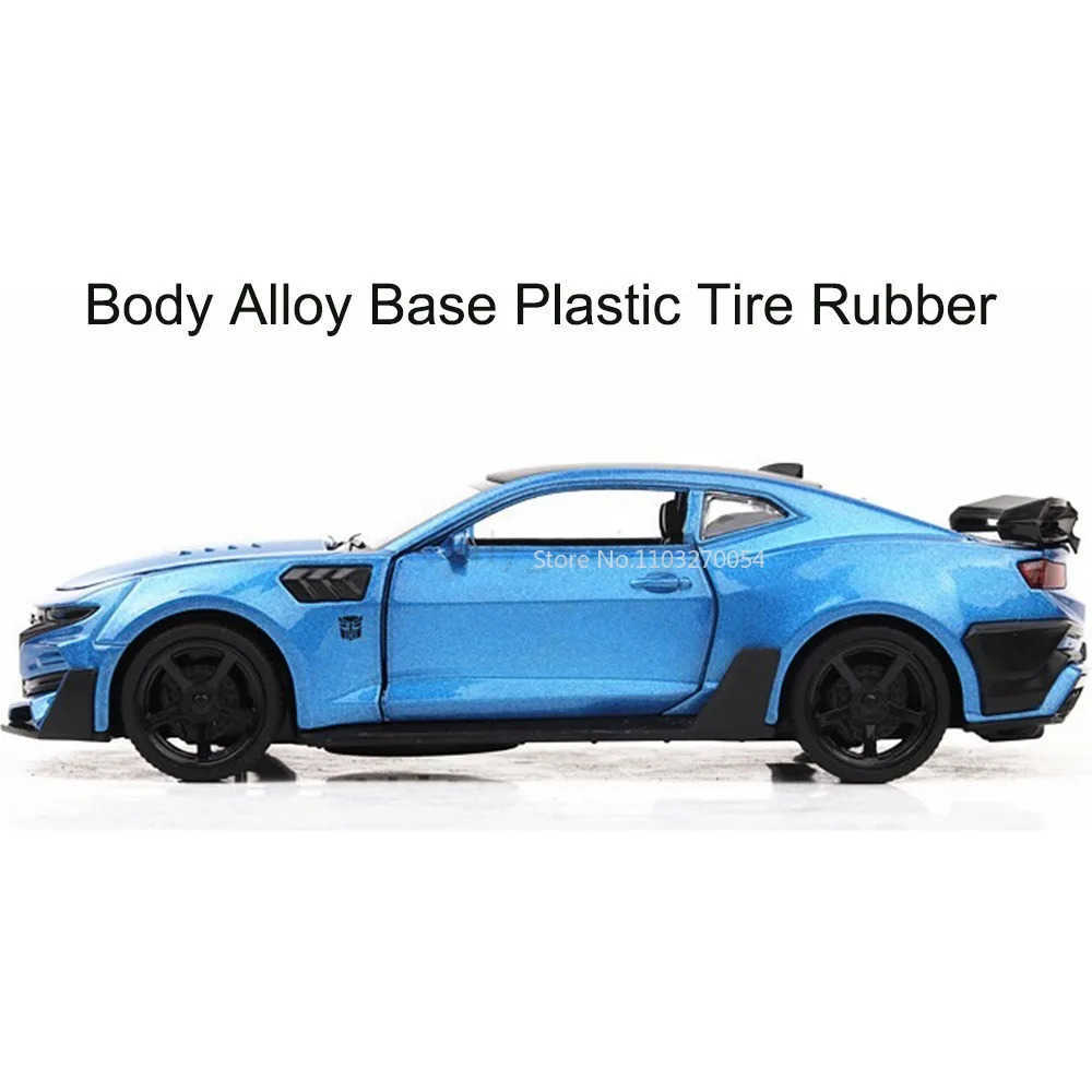 1:32 Camaro Alloy Toy Diecast Car Model Rubber Tire Simulation Interior Pull Back Sound Light Toy Vehicles Decorations Boy Gifts T251016