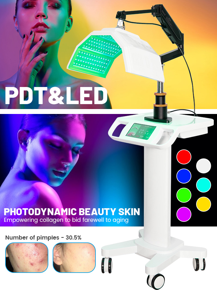 Seven Colors LED Face Light Therapy Machine Beauty Facial Mask Led Light Therapy Anti-Aging Full Body Beauty Device