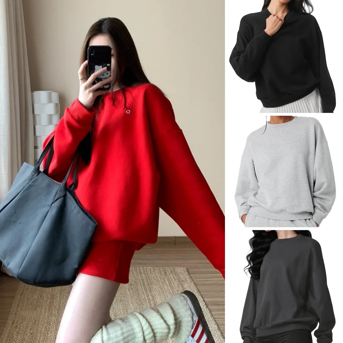 TOP Autumn winter Hot Sale Pullover Sportswear Yoga Jacket & Gym Shorts Socks Outfits Pant Set Oversized Casual High Quality Jacket Pant aloliness women clothes Set