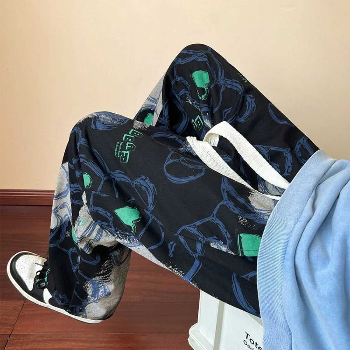 Mens Clothing Casual new Premium Summer Sporty Lightweight Thin printing Long Pants Straight Leg Comfortable Breathable J251203