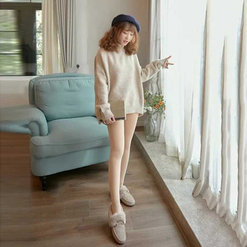 Women Fleece Pantyhose Sexy Black Warm Winter Leggings Stockings High Waist Elastic Slim Thick Velvet Tights WomenT251016