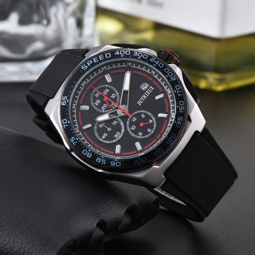New sport Quartz Wristwatch Luxury Watches for Men Date Rubber Strap Business Design Fashion Top Sale Male Clocks for Gift Wholesale Dropshipping