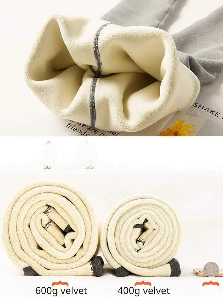 Casual Fleece Warm Tights Pants Women High Waist Solid Women Leggings Autumn Winter Velvet Thickened Cotton Female LeggingT251016