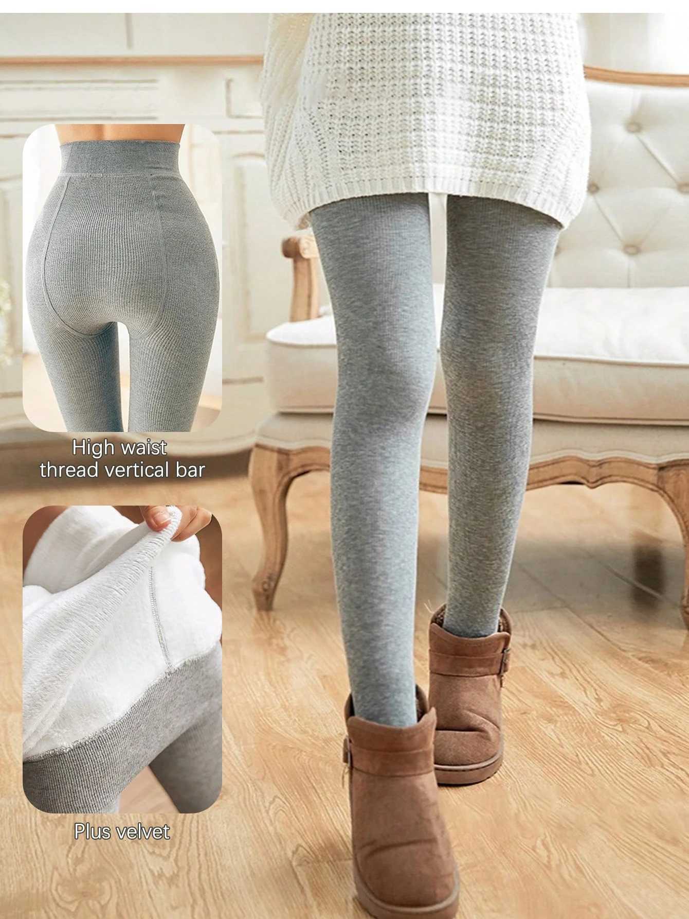 300g WomenS HighWaist Thermal Leggings Warm Thickened Tight Pants Perfect for Winter and Cold Weather ActivitiesT251016