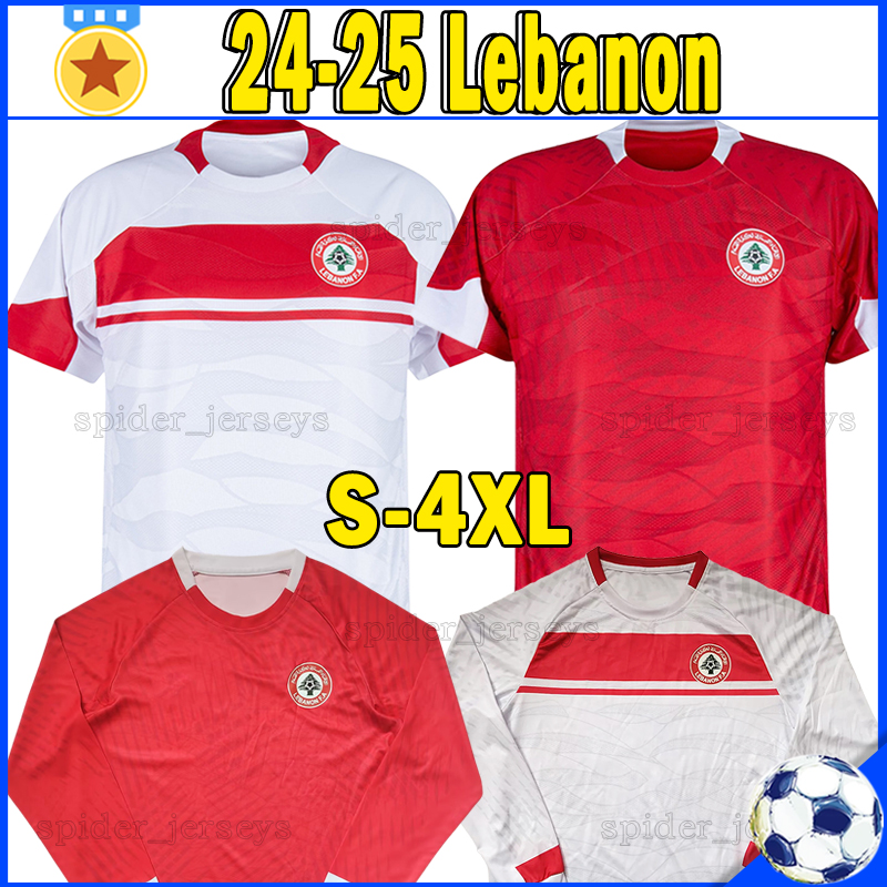 XXXL 4XL 2025 Lebanon national football team soccer jerseys SAMY MERHEG OSMAN SHOUR CHAKROUN FAKHRO 24 25 Long sleeves Football Shirts M.HAIDAR J.AYOUB Men Uniforms