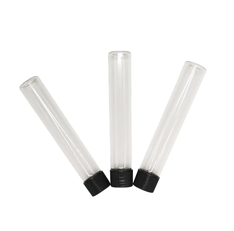 Glass tube screw cap containers 30g 115*20mm custom could label fast shipping