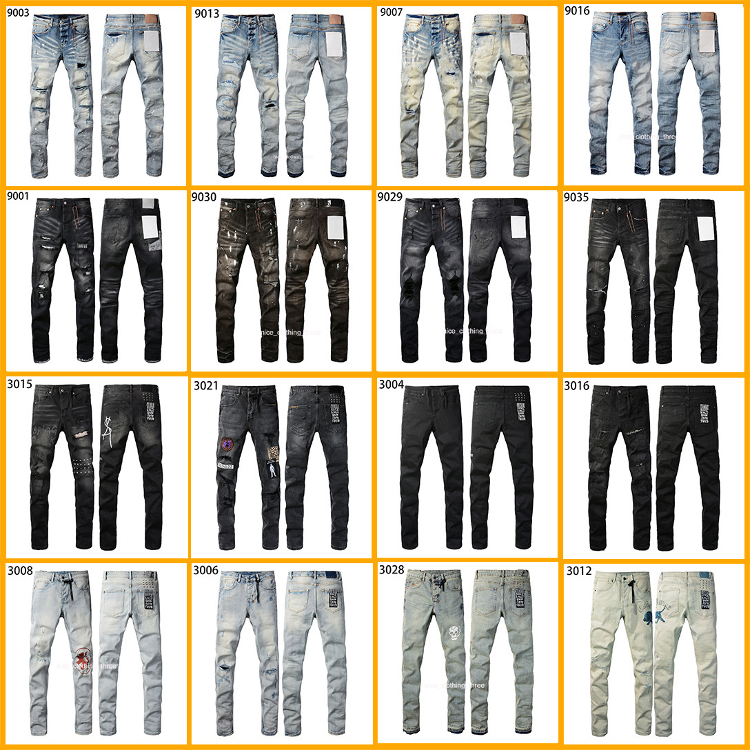 purples jeans Mens Trousers ksubi jeans Denim Designer Jeans Men Black Pants High-End Quality Straight Retro Ripped Biker Jean Slim Fit Motorcycle Clothing size28/40