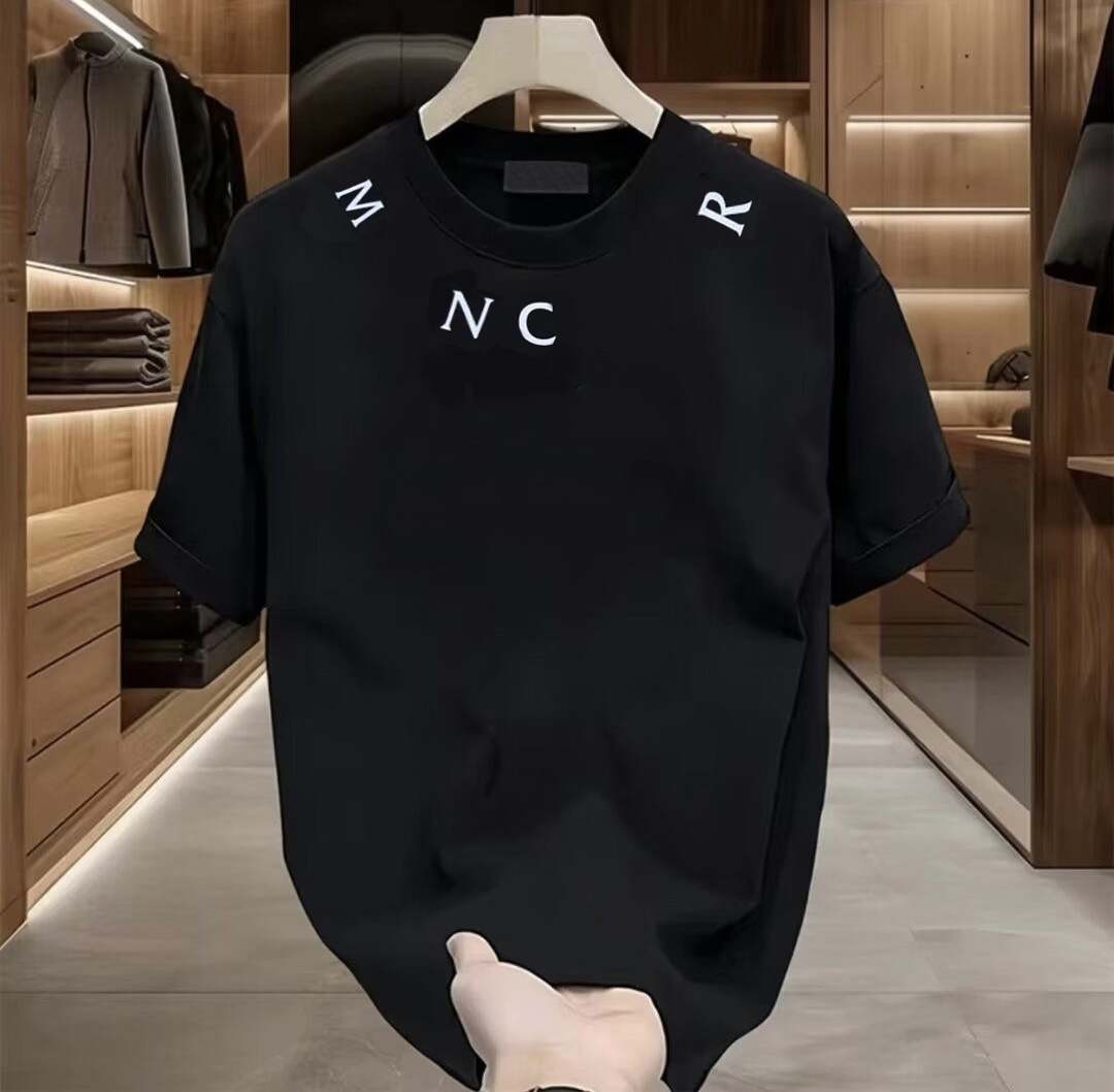 Summer and casual new brand designer luxurious men's fashion printed round-neck T-shirt, cotton comfortable short-sleeved women's T-shirt