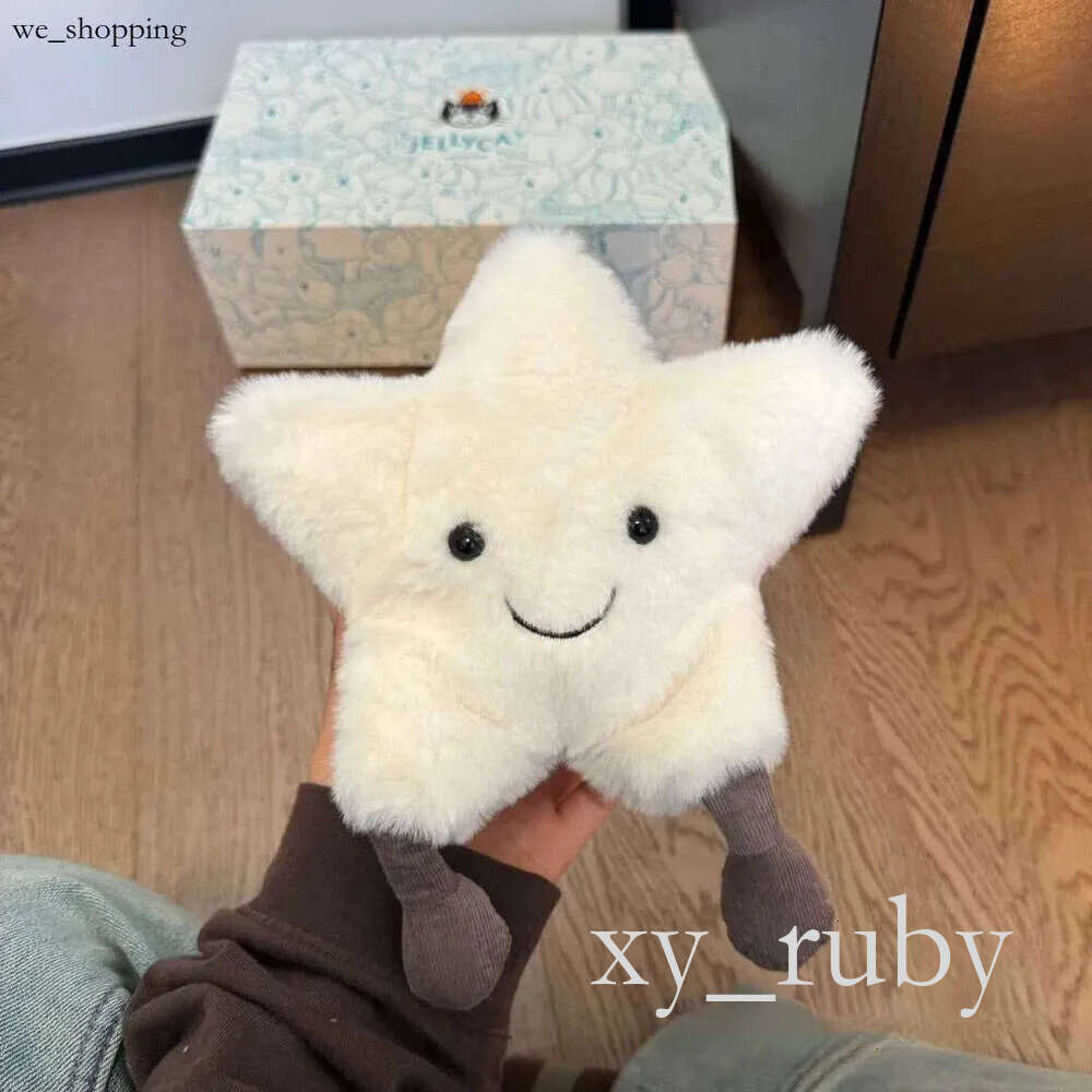 Dolls Jelly cat Amuseables Cream Plush Children's plush toys Milky white star Stuffed Toy Star body pillow Soothing the Doll Gifts 171