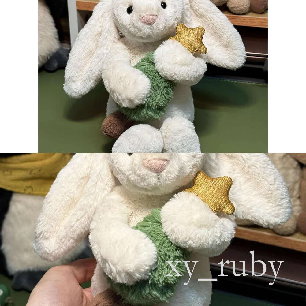 Dolls jellys Cat Bashful Bunny 2 With Tree Plush Children's plush toys Hing crutches Christmas Bonnie Rabbit Soft Toy Cute Soothing the Doll GiftJelly CatJelly 252