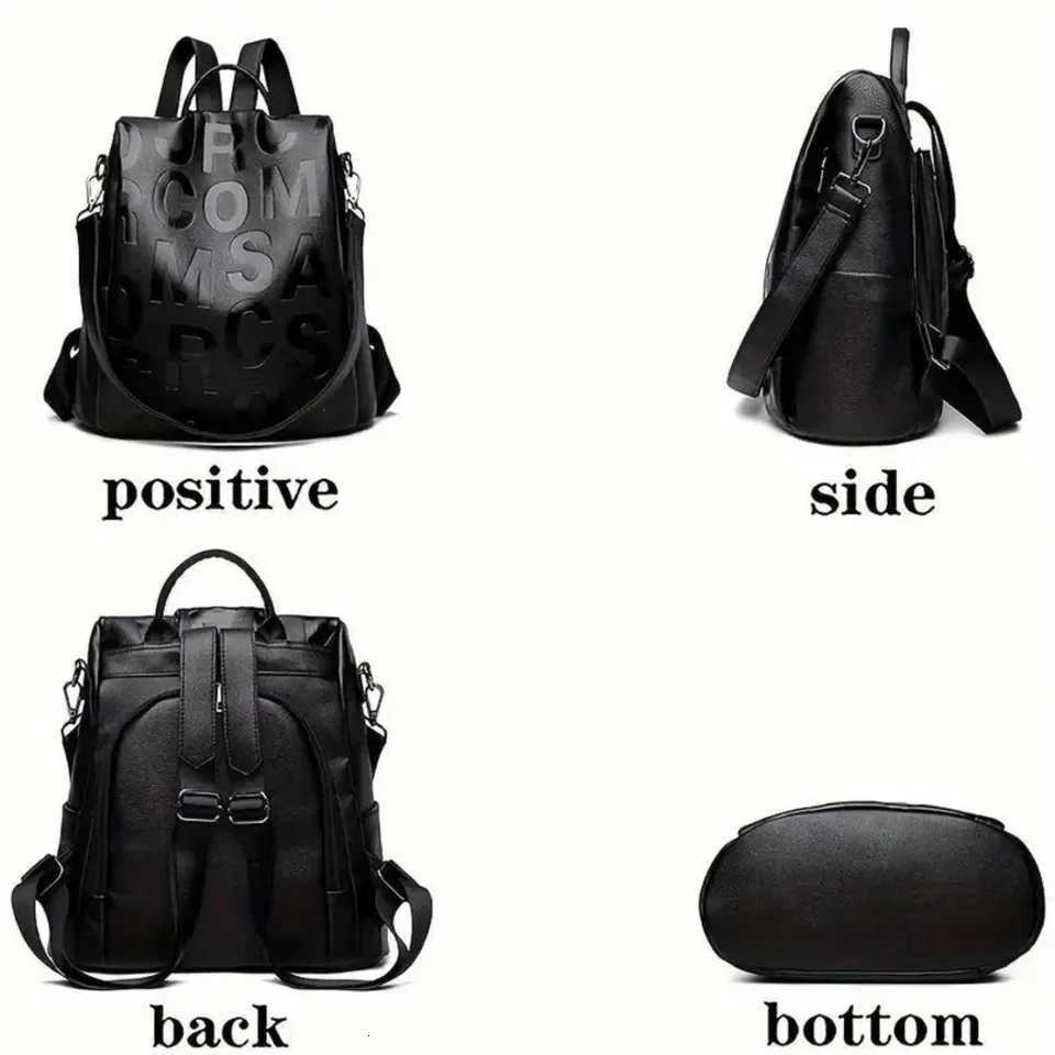 Womens fashion backpack large capacity antitheft travel womens bag high quality soft backpack the trend of womens bagT251016