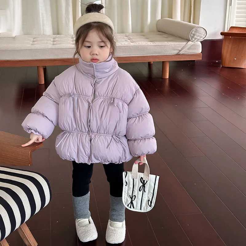 Girls Winter Clothes Standup Collar Bread Clothes Cloud Velvet Threelayer Locking Velvet Thickened Cotton Clothe Cotton JacketT251016