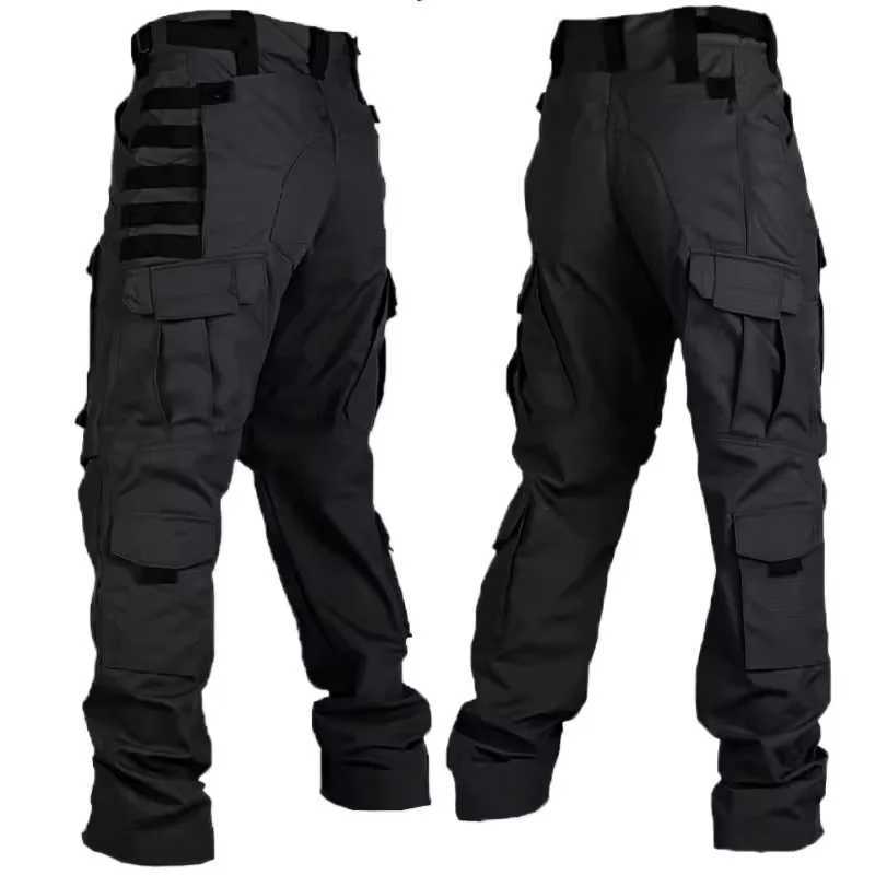 New Men Tactical Pants Quick Drying MultiPocket Cargo Pants Casual Tactical Trousers WearResistant Work Traning Pant Loose J251203
