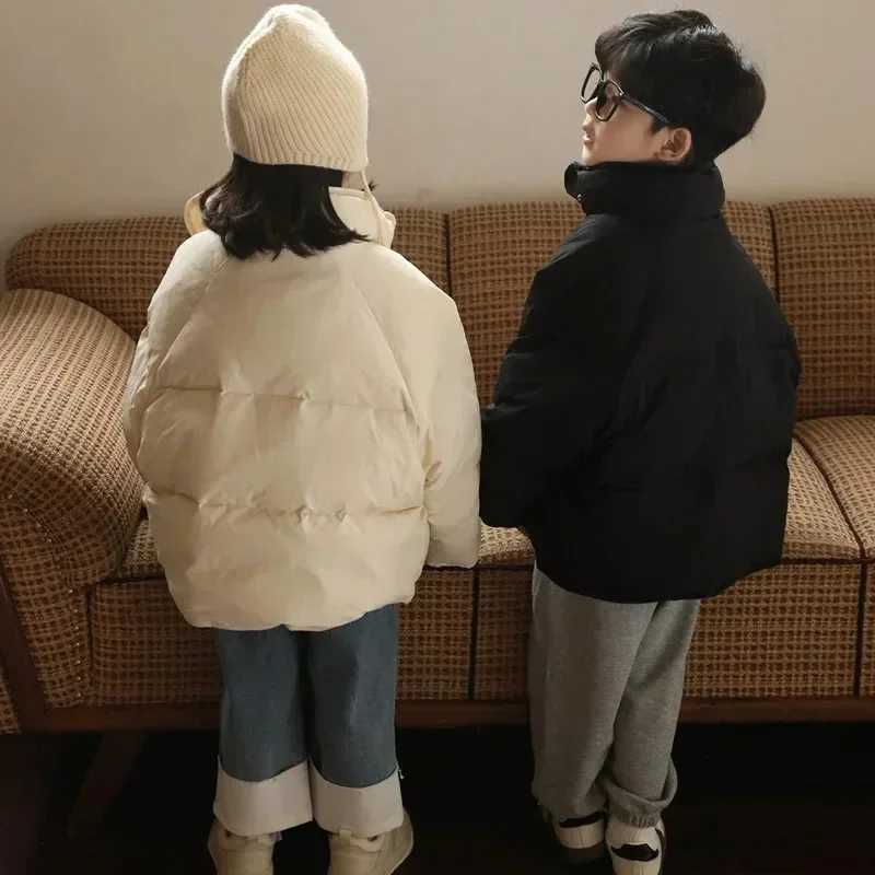 2023 Winter Kids Down Jackets Fashion Loose Warm Children Outerwear Clothes Thicken Baby Coats for Girls Boys White Duck DownT251016