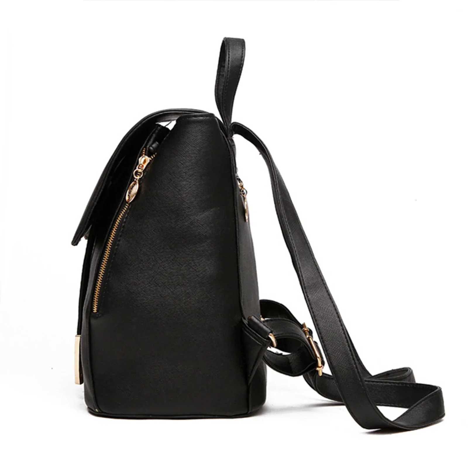 Women Backpack High Quality PU Leather Mochila Escolar School Bags for Teenagers Girls Leisure Backpacks Candy ColorT251016